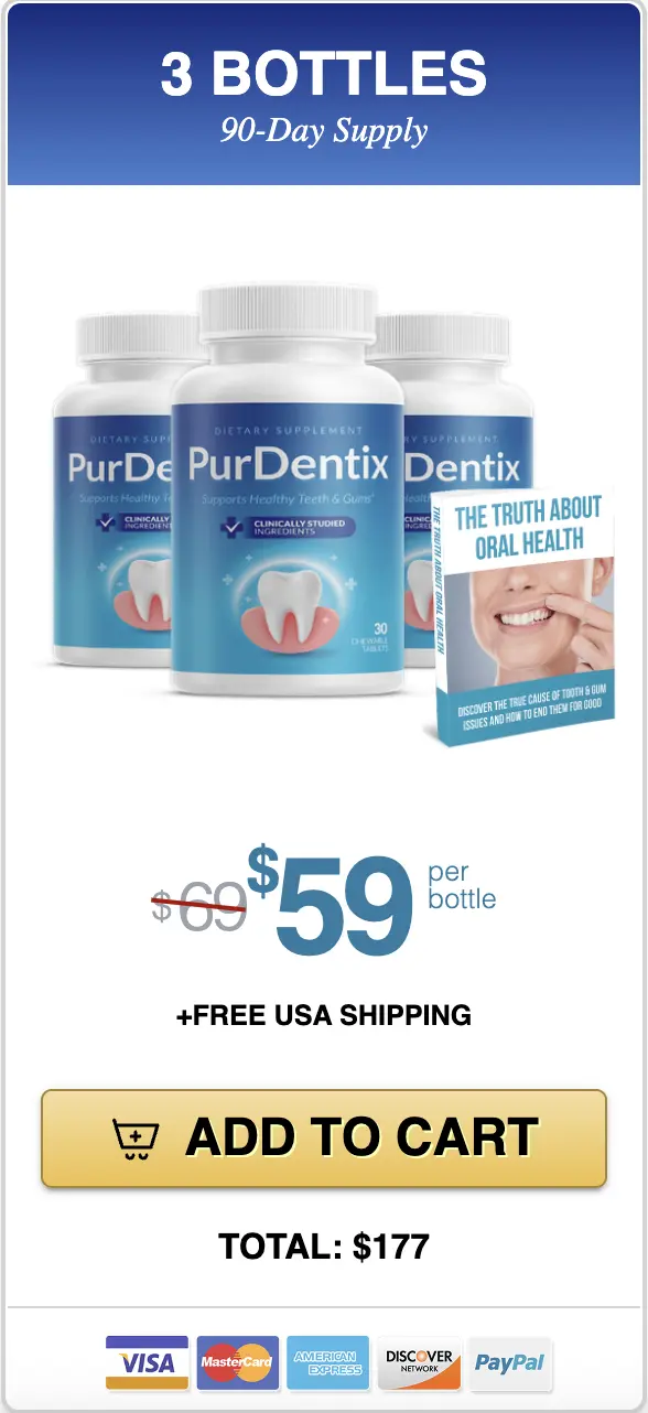 Buy PurDentix 3 bottles — 90 day supply
